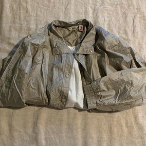 Vintage silver windbreaker